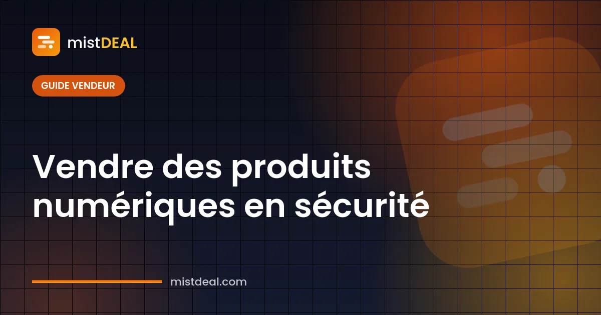 Couverture montrant comment vendre des produits numériques en sécurité : annonce, livraison et paiement sous séquestre