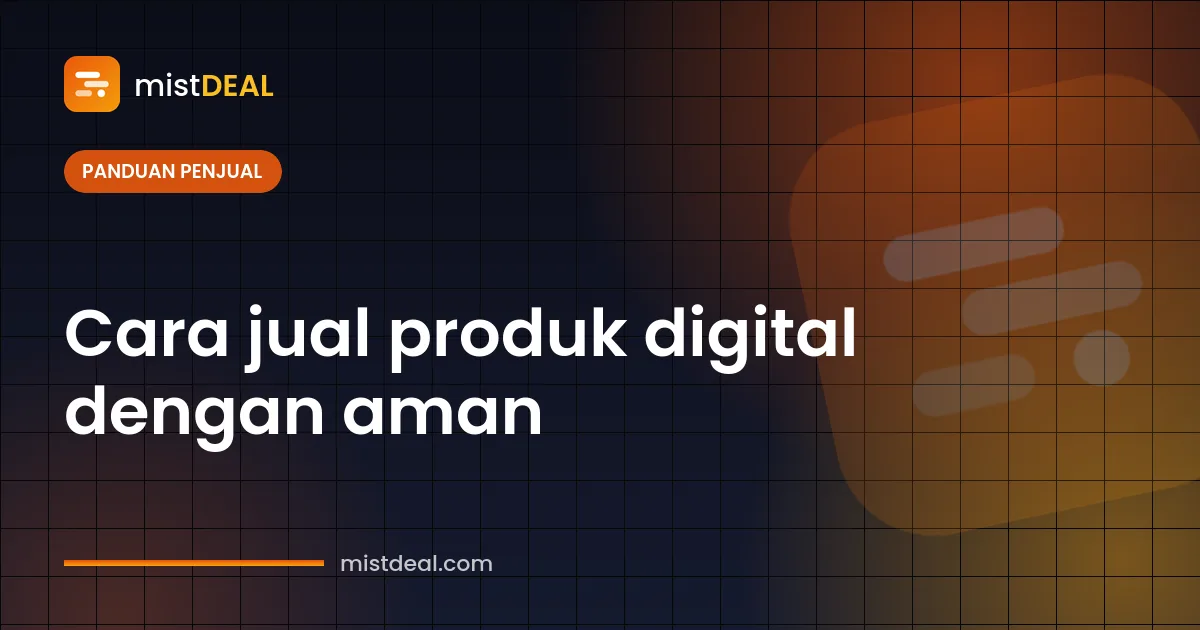 Sampul tentang cara jual produk digital dengan aman: iklan, pengiriman, dan pembayaran lewat escrow