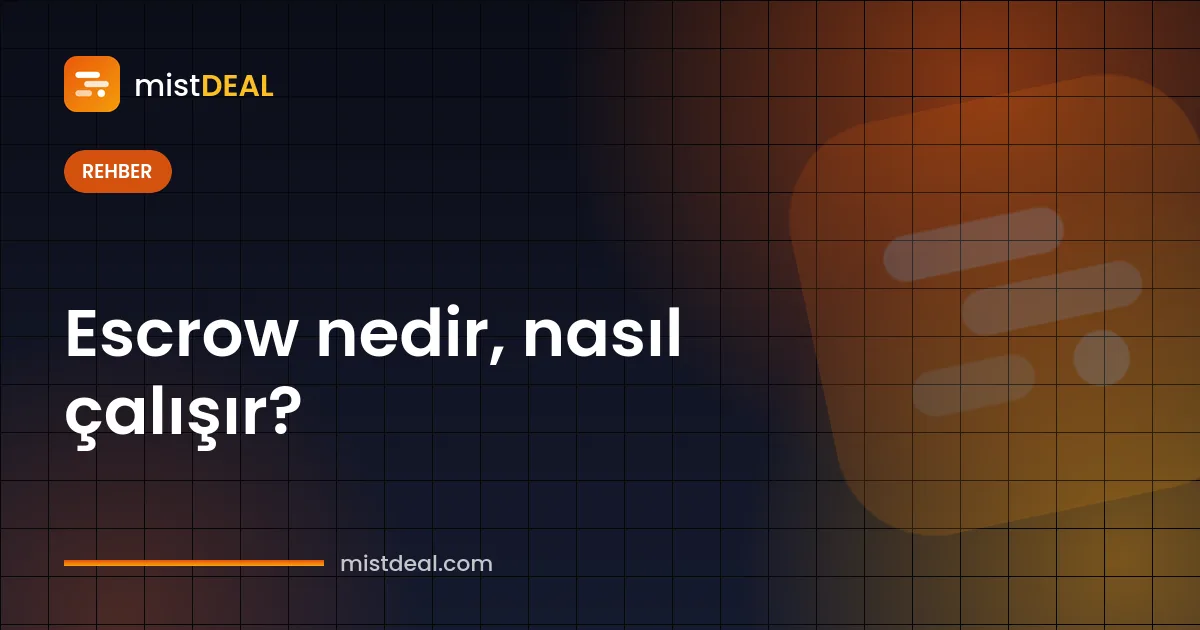 Escrow nedir sorusunu anlatan, alıcı ile satıcı arasında emanette bekleyen ödemeyi gösteren kapak görseli