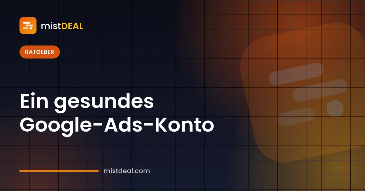 Cover: Hinweis „Google-Ads-Konto gesperrt“ neben einer Checkliste zur Richtlinien-Compliance