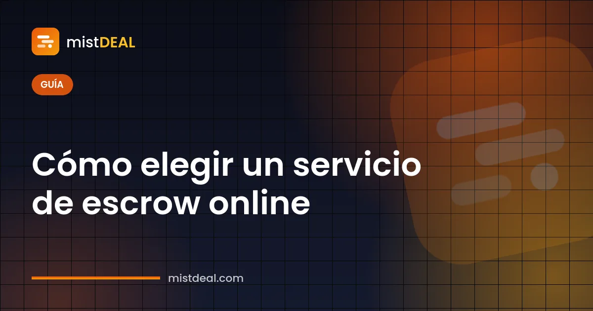 Checklist y caja fuerte cerrada que ilustran cómo elegir un servicio de escrow online o intermediario de pago seguro