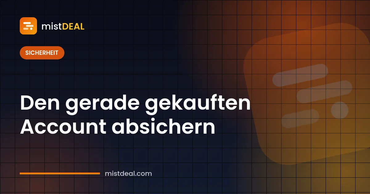 Cover: gekauften Account absichern mit Passwort, Wiederherstellungs-E-Mail und Zwei-Faktor-Authentifizierung