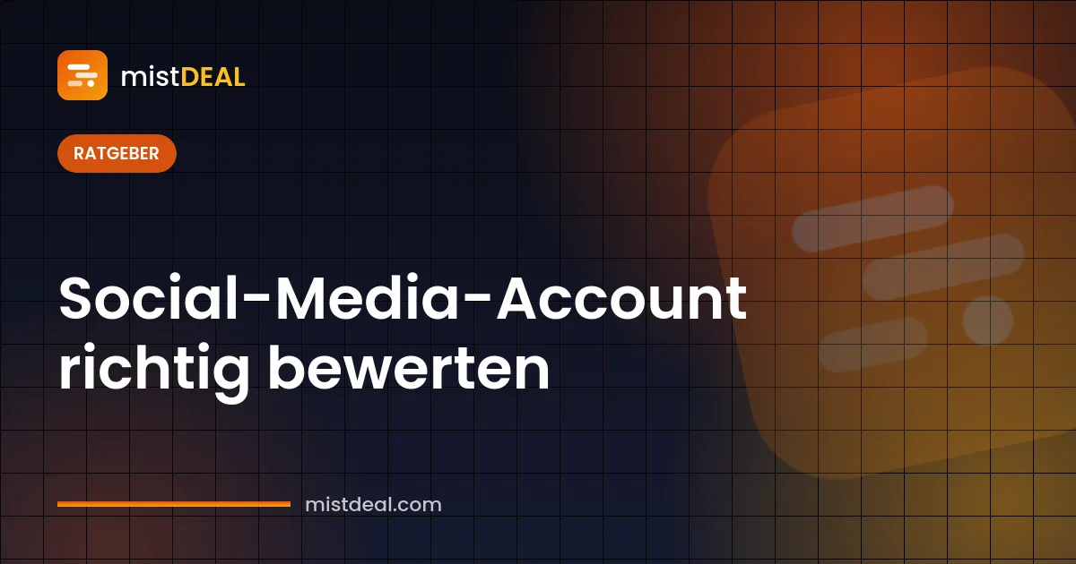 Cover zur Bewertung eines Social-Media-Accounts mit Diagrammen zu Engagement-Rate und Zielgruppe