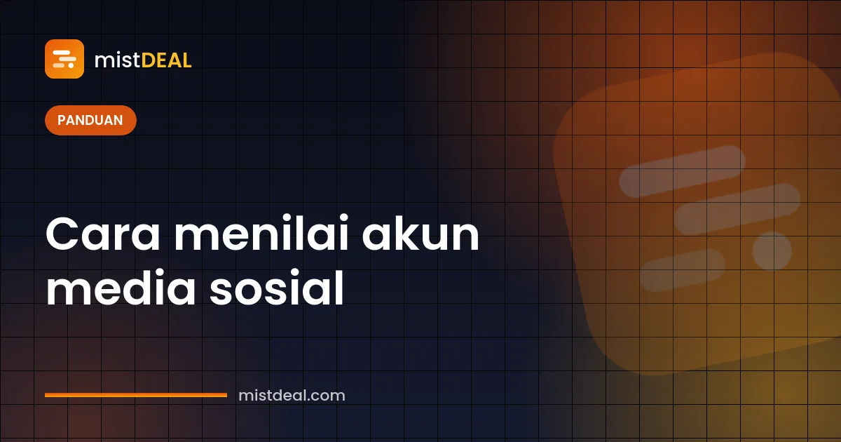 Sampul cara menilai akun media sosial dengan grafik engagement rate dan audiens